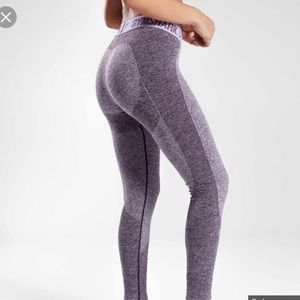 NEW GYMSHARK FLEX LEGGINGS SMALL PURPLE MARL